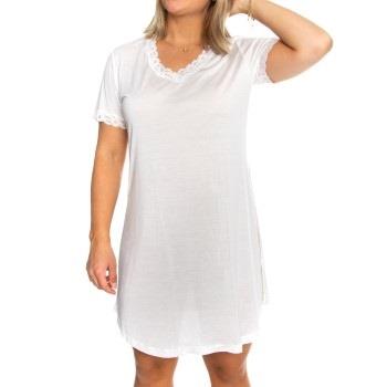 Lady Avenue Silk Jersey Nightgown Benvit silke Small Dam