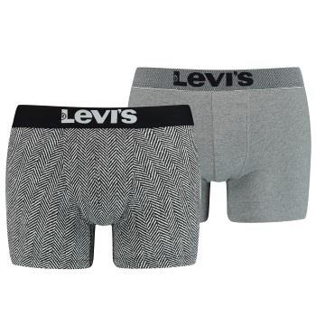 Levis Kalsonger 2P Base Herringbone Boxer Grå bomull Medium Herr