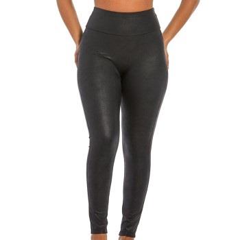 Magic Leather Look Legging Svart Small Dam