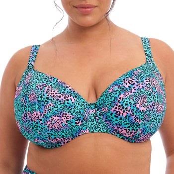 Elomi Electric Savannah UW Plunge Bikini Top Leopard F 85 Dam