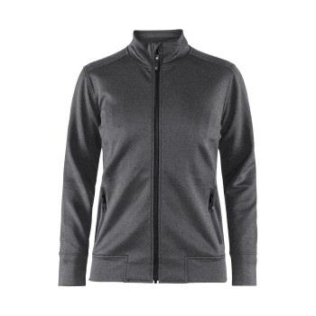 Craft Noble Zip Jacket Women Mörkgrå polyester Small Dam