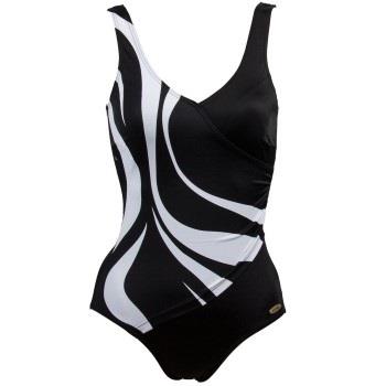 Damella Julia Basic Swimsuit Svart/Vit 38 Dam