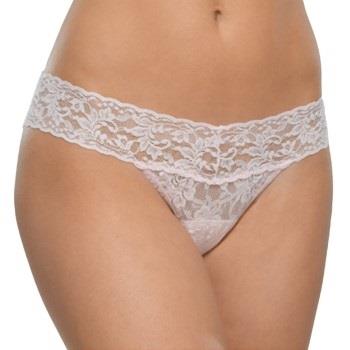 Hanky Panky Trosor 3P Low Rise Thong Rosa nylon One Size Dam