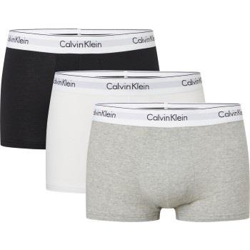 Calvin Klein Kalsonger 3P Modern Cotton Stretch Trunk Vit/Grå bomull S...