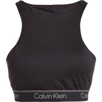 Calvin Klein BH Sport Cutout Medium Impact Sports Bra Svart polyester ...