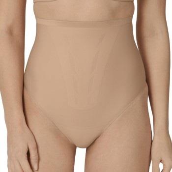 Triumph Trosor Shape Smart Highwaist Thong Beige Small Dam