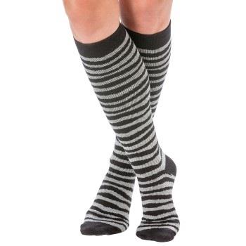 Trofe Printed Support Socks Strumpor Svart/Grå Strl 39/42 Dam