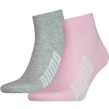 Puma Strumpor 2P Lifestyle Quarter Sock Rosa/Grå Strl 39/42