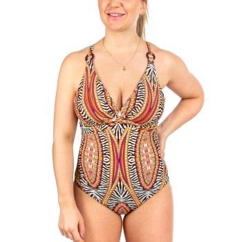 Missya Lucca Swimsuit Orange mönstrad 38 Dam