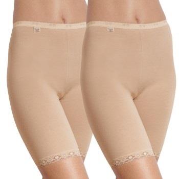 Sloggi Trosor 2P Dam Basic Long Beige bomull 40 Dam