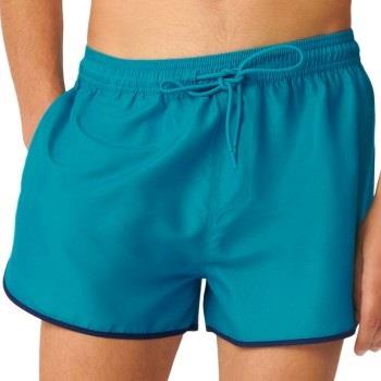 Sloggi Badbyxor Men Shore Sea Goldie Swim Shorts Turkos polyester Smal...