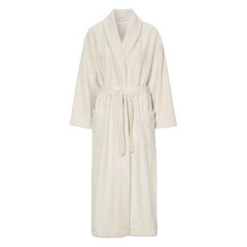 Damella Soft Velour Terry Robe Vit Small Dam