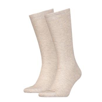 Calvin Klein Strumpor 2P Mirrored Logo Socks Beige One Size Herr