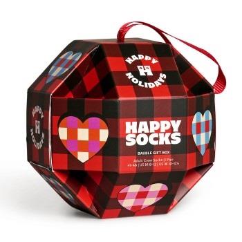 Happy socks Strumpor Bauble Sock Gift Set Röd Mönstrad modal Strl 41/4...