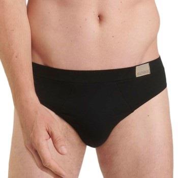 Sloggi Kalsonger 2P For Men GO Natural Brief Svart bomull Small Herr