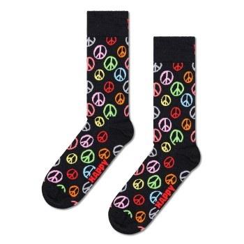 Happy socks Strumpor Peace Sock Svart bomull Strl 41/46