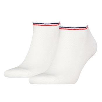 Tommy Men Uni TJ Iconic Sneaker Sock Strumpor 2P Vit bomull Strl 39/42...