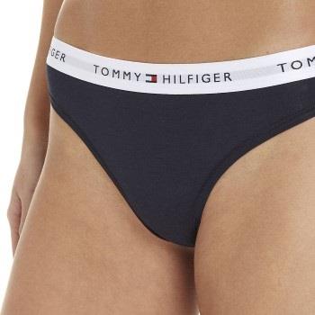 Tommy Hilfiger Trosor LOGO Waistband Thong Mörkblå Small Dam