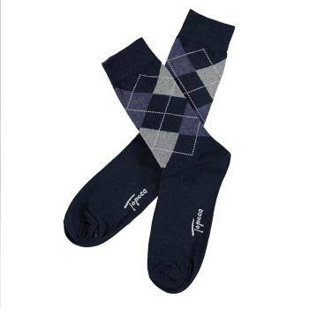 Topeco Strumpor Mens Classic Socks Argyle Sand Strl 41/45 Herr