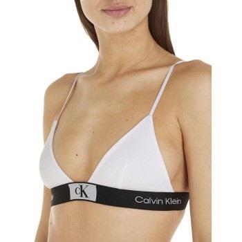 Calvin Klein BH CK96 Triangle Bra Vit bomull Small Dam