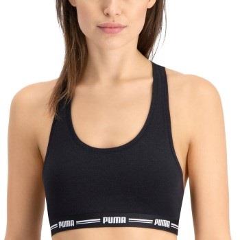 Puma BH Iconic Racer Back Bra Svart Small Dam