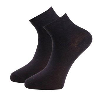 Trofe Cotton Quarter Socks Strumpor 2P Svart Strl 39/42 Dam