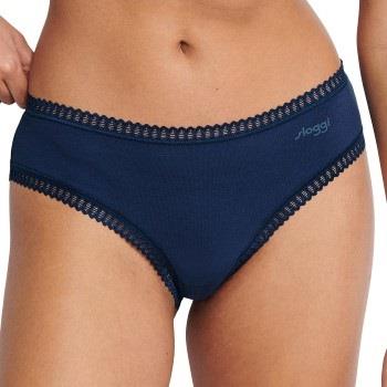 Sloggi Trosor 3P GO Crush Hipster Briefs Svart/Blå bomull Small Dam