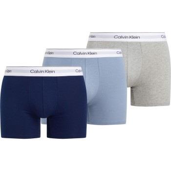 Calvin Klein Kalsonger 3P Modern Cotton Stretch Boxer Brief Blå/Grå bo...