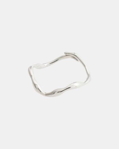 Pilgrim - Silver - LULU Recycled Organic Shaped Stack Ring