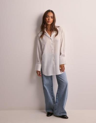 Vero Moda - Vit - Vmodana Ls Long Shirt Wvn Ga