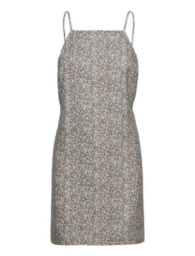 Anf Womens Dresses Kort Klänning Grey Abercrombie & Fitch