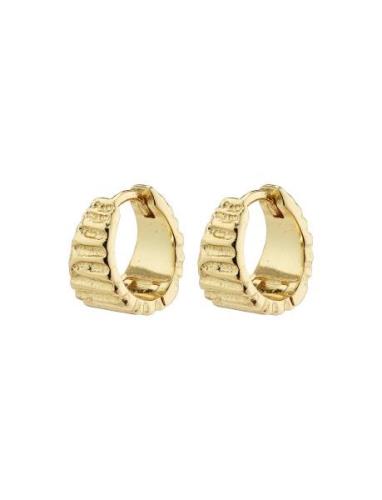 Jemma Huggie Hoop Earrings Gold-Plated Accessories Jewellery Earrings ...