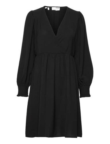 Slf Wina Ls Short Dress M Kort Klänning Black Selected Femme