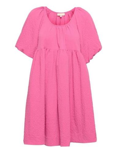 Bubble Mini Dress Kort Klänning Pink By Ti Mo