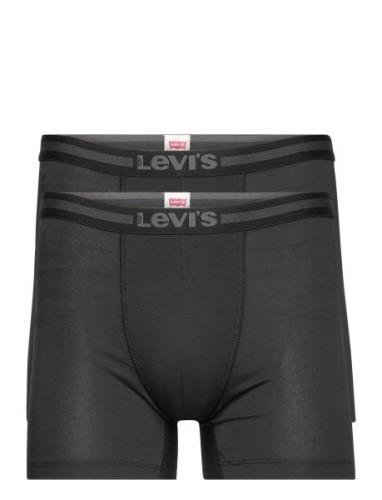 Levis Men Tencel Boxer Brief 2P Boxerkalsonger Black Levi´s