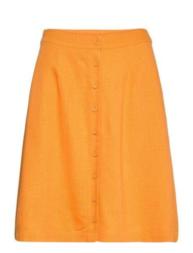 Slfgulia Hw Short Skirt B Kort Kjol Orange Selected Femme