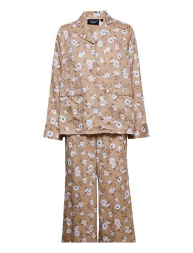 Isabella Lyocell Printed Flower Pajama Set Pyjamas Multi/patterned Lex...