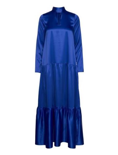 Orianners Dress Maxiklänning Festklänning Blue Résumé