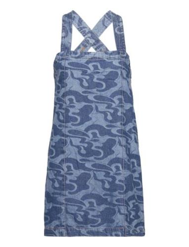 Ensun Sl Dress Bleach 6863 Kort Klänning Blue Envii