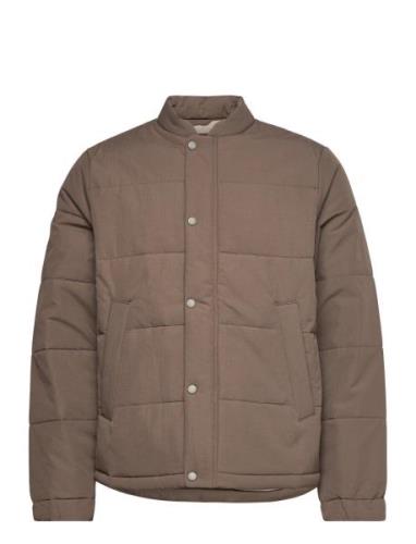 Anf Mens Outerwear Fodrad Jacka Beige Abercrombie & Fitch