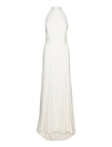 Maxi Length Neckholder Dress Maxiklänning Festklänning White IVY OAK