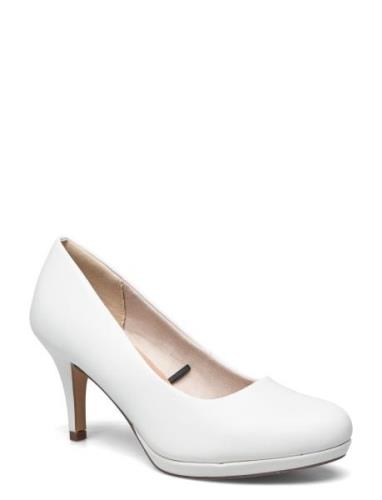 Women Court Sho Shoes Heels Pumps Classic White Tamaris