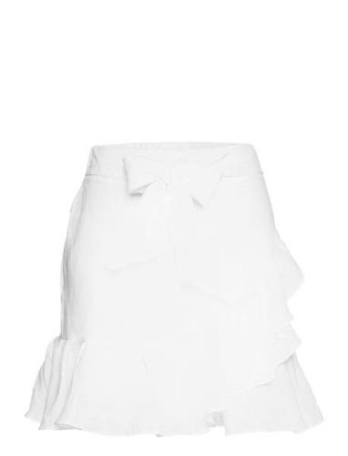 Julli Linen Skirt Kort Kjol White Ella&il