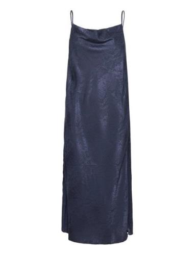 Strap Dress Maxiklänning Festklänning Blue Rosemunde