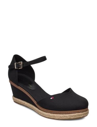 Tommy Hilfiger Basic Closed Toe Mid Wedge Svart