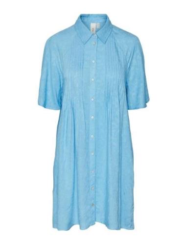 Yasfira 2/4 Shirt Dress S. Noos Kort Klänning Blue YAS
