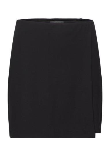 Mini Wrap Skirt Kort Kjol Black Residus