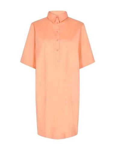 Carlee 3/4 Shirt Dress Kort Klänning Orange MOS MOSH