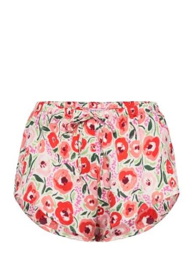 Short Satin Funky Floral Shorts Red Hunkemöller