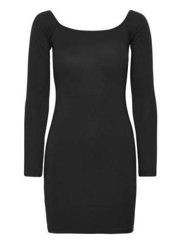 Off Shoulder Dress Kort Klänning Black Gina Tricot